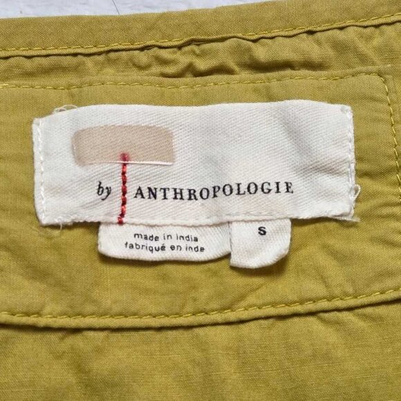 Anthropologie Yellow and White Embroidered Somerset Maxi Dress with pockets - Picture 6 of 11